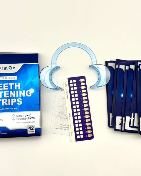 Tiras branqueadoras profissionais para dentes QimGo