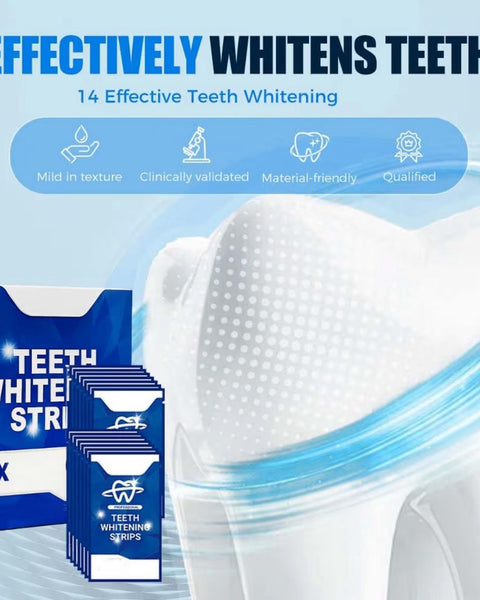 Tiras branqueadoras profissionais para dentes QimGo